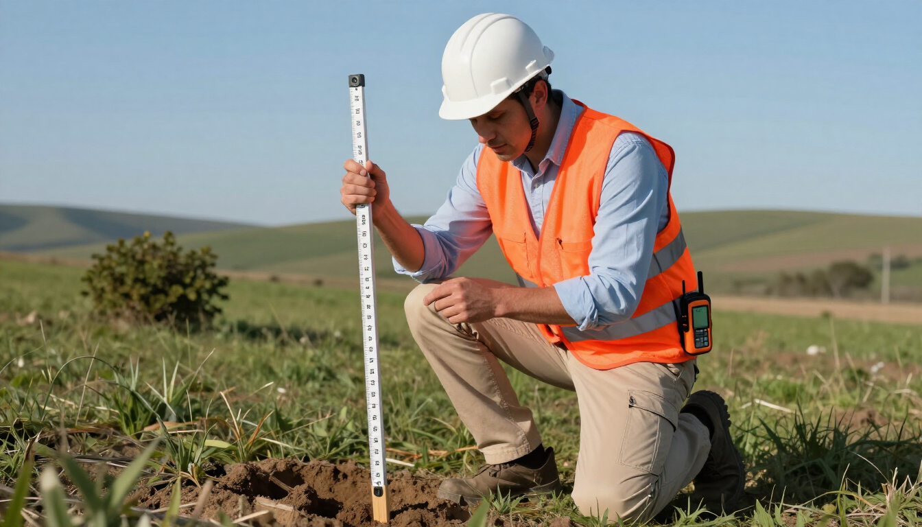 Dos personas vestidas de manera informal se dan la mano en un bosque soleado; una de ellas sostiene un portapapeles.