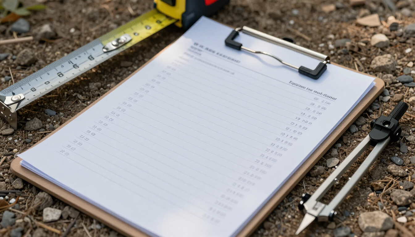 Dos personas vestidas de manera informal se dan la mano en un bosque soleado; una de ellas sostiene un portapapeles.