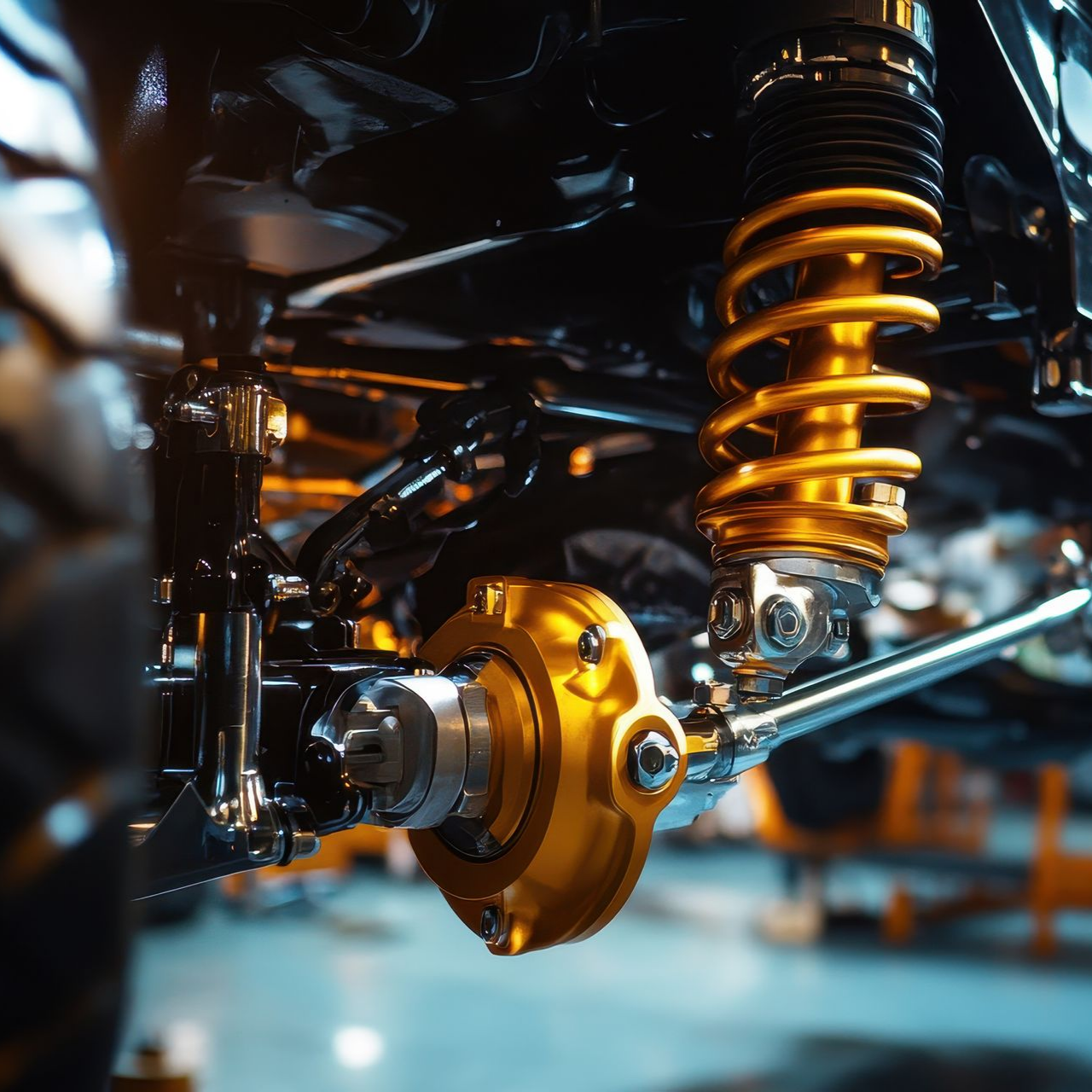 Système de suspension dans une voiture