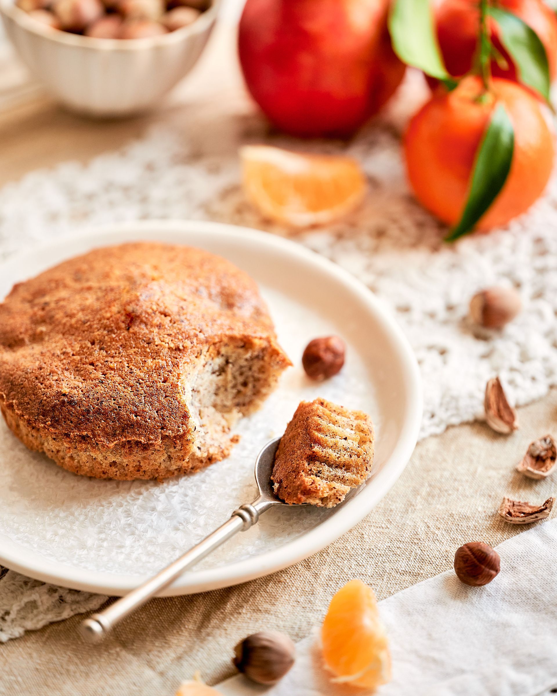 Gâteau individuel à la noisette