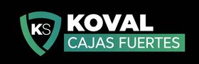 Logotipo de KOVAL CAJAS FUERTES: un escudo verde con “KS” en su interior, con “KOVAL” y “CAJAS FUERTES” en blanco y verde.