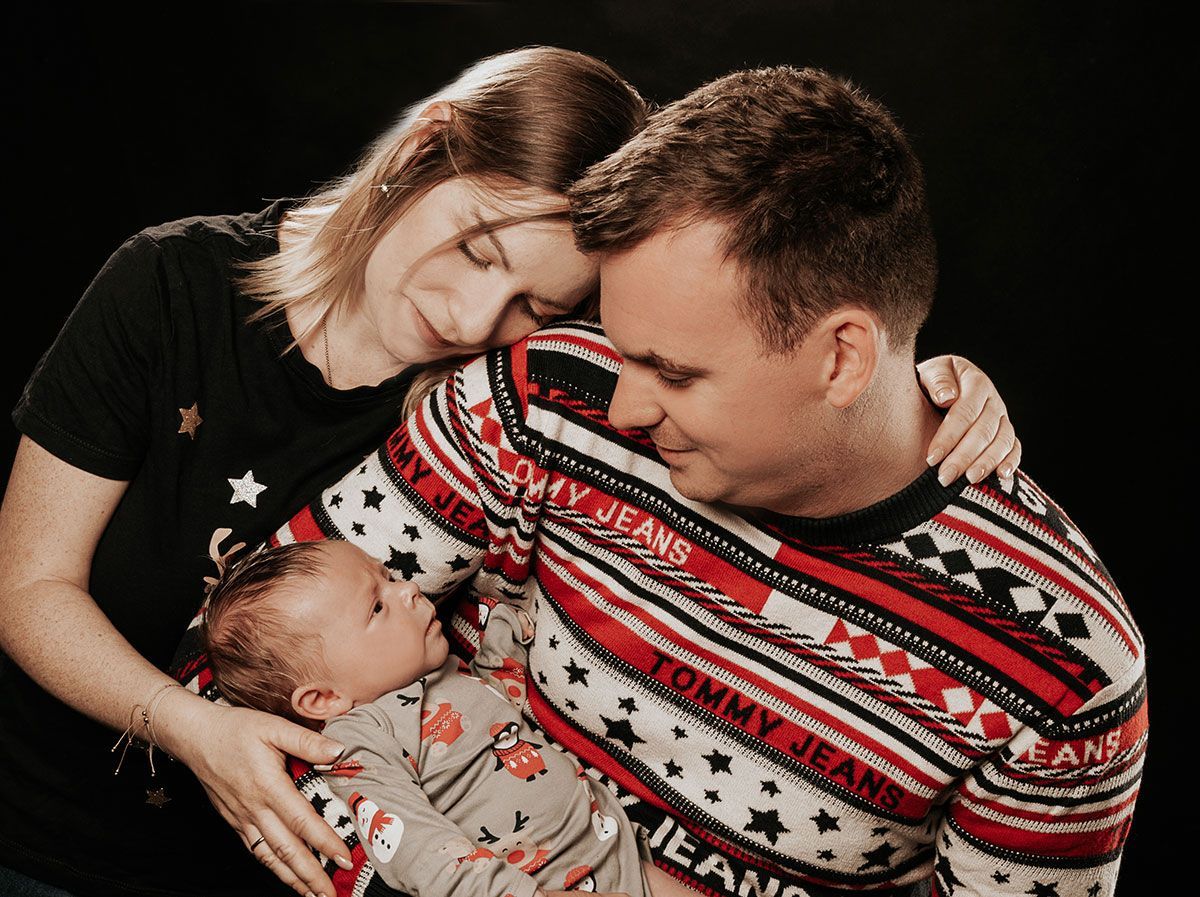 Familienfoto Newborn