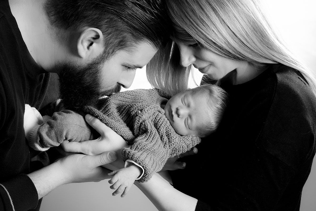 Familienfoto Newborn