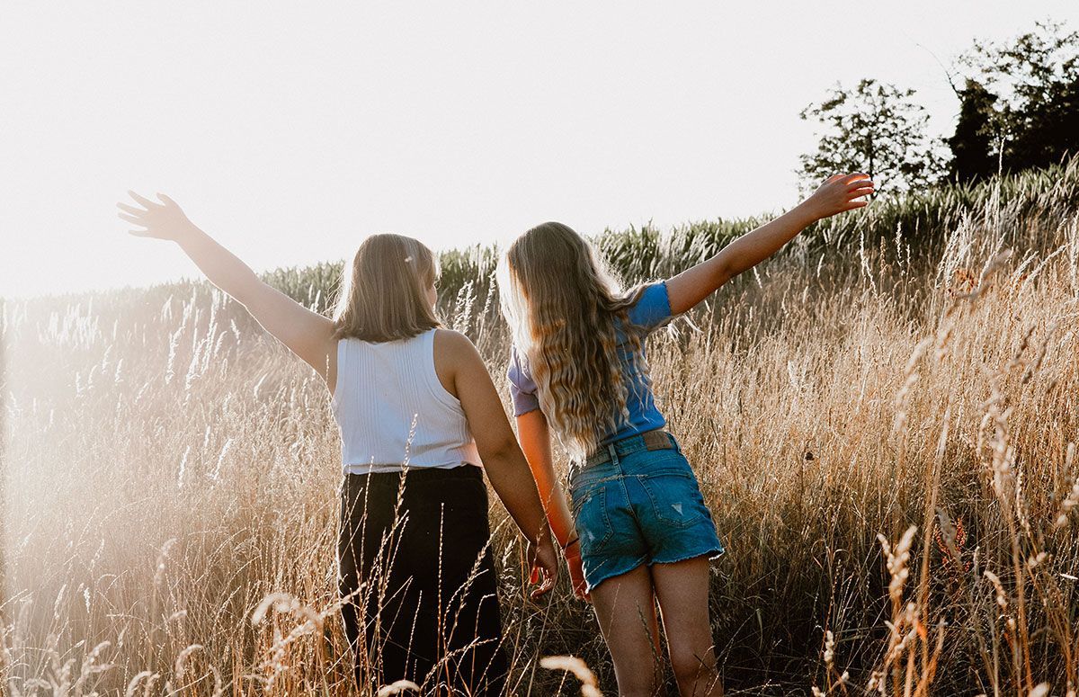 Portraitfoto draußen