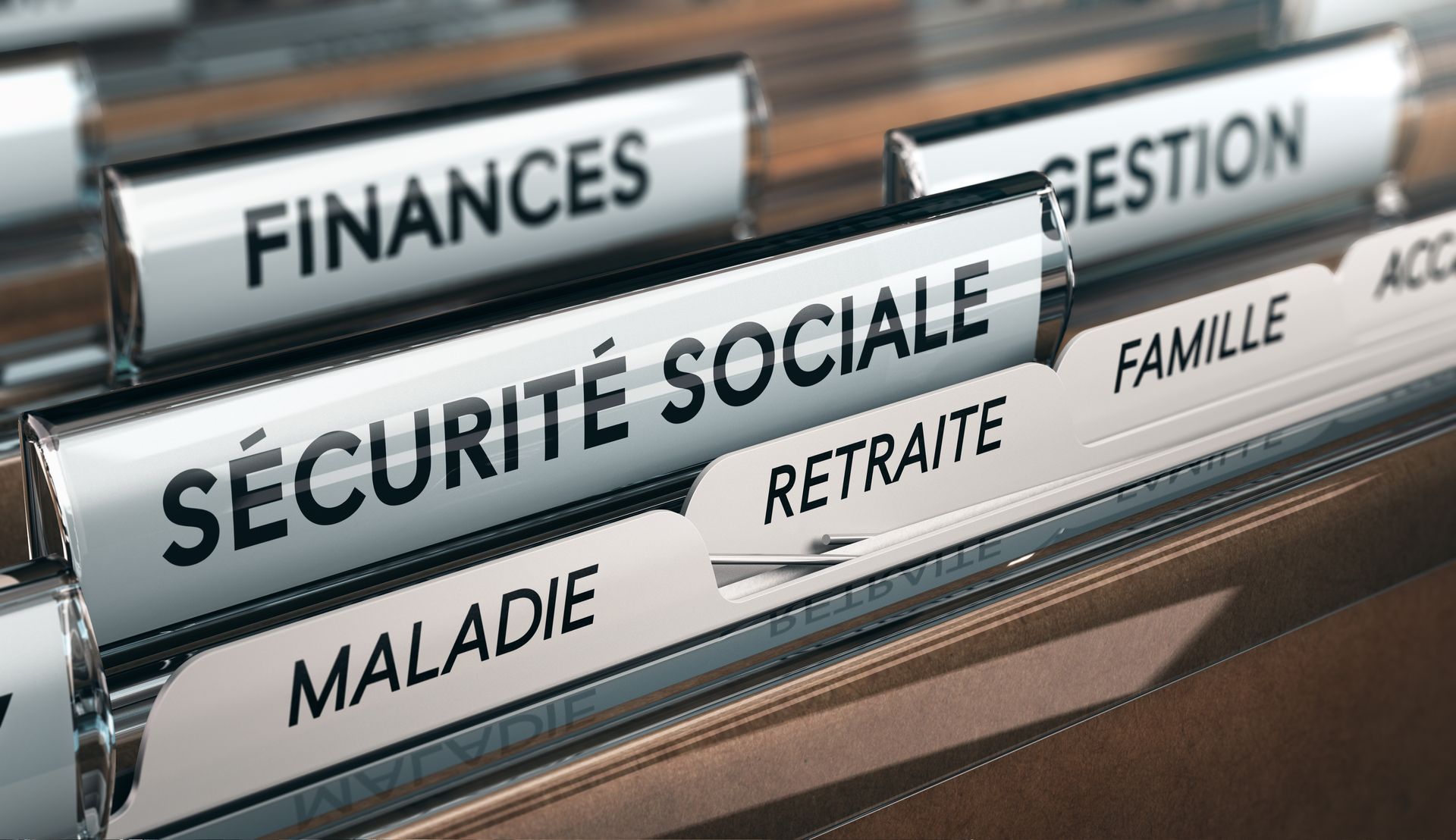 Dossiers rangés pour démarches administratives