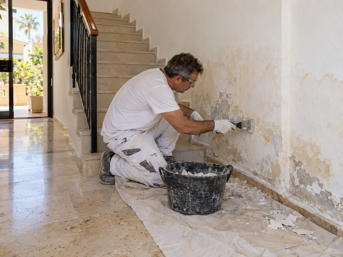 pintura antihumedad para zonas comunes en edificios