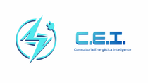 Logotipo de enchufe el&eacute;ctrico naranja y rayo dentro de un contorno circular sobre un fondo blanco.