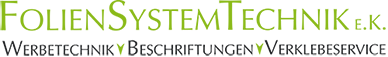 Ein grün-weißes Logo für Foliensystemtechnik