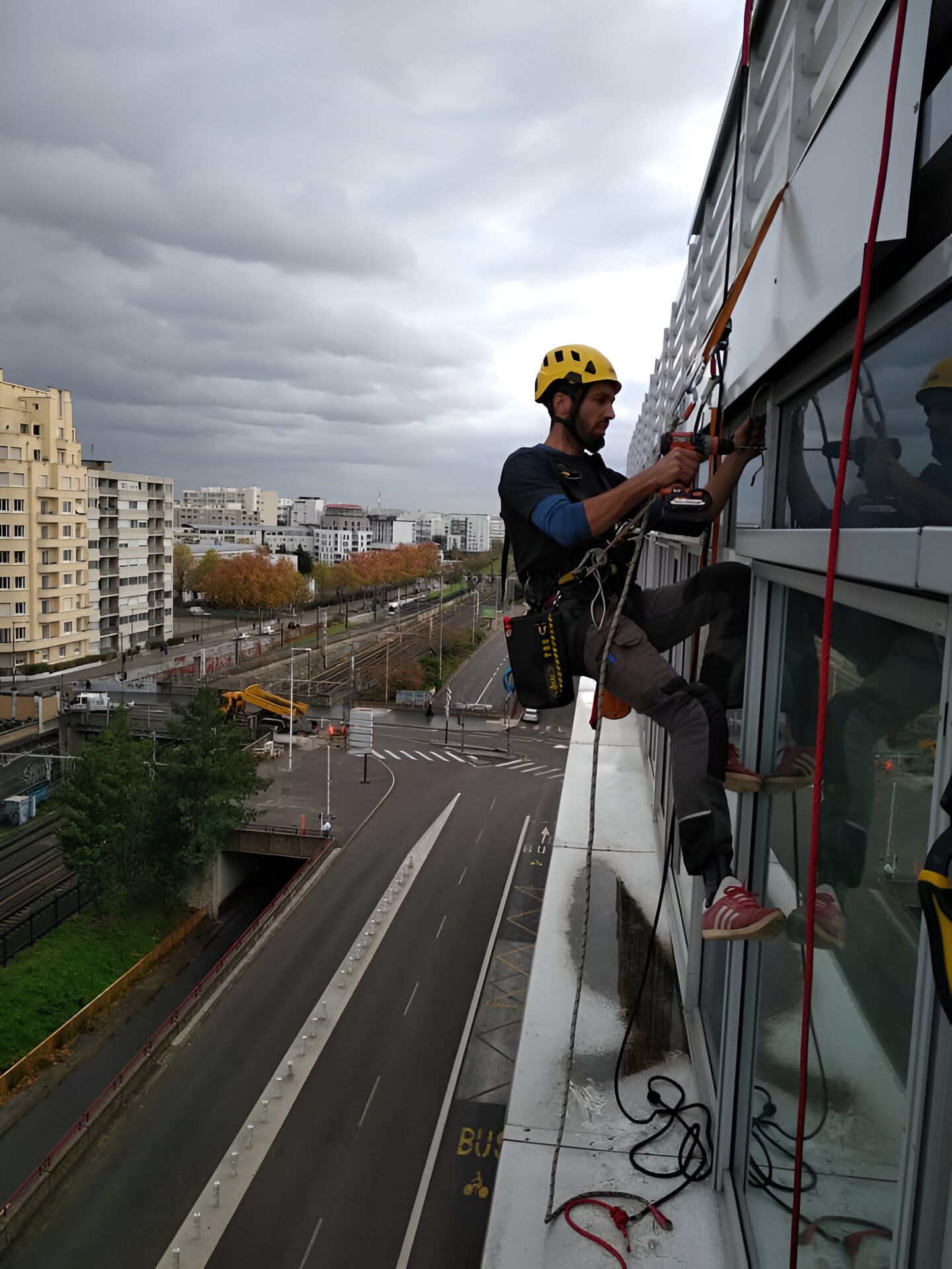 Installation d'une vitre