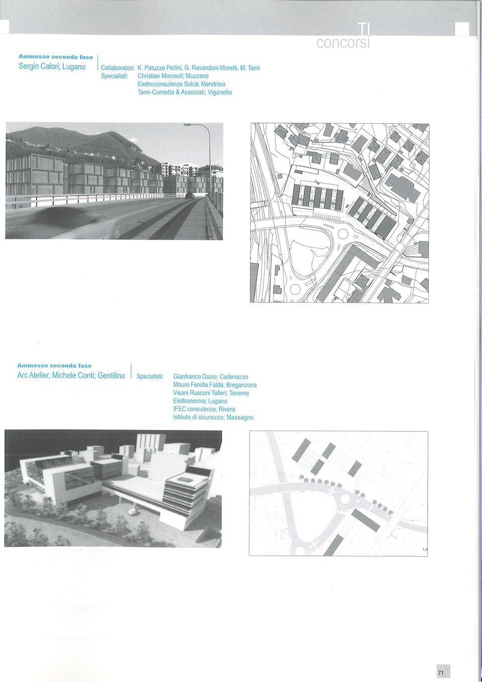 concorso Casa dello studente Lugano - Sergio Calori