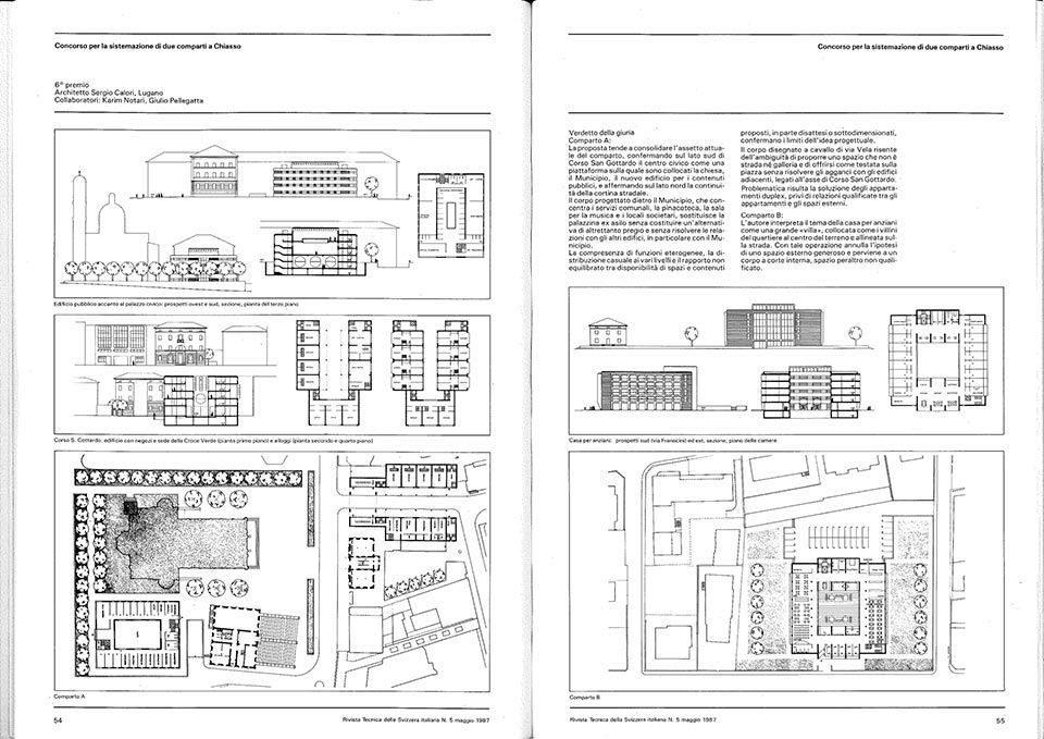 concorso Casa dello studente Lugano - Sergio Calori