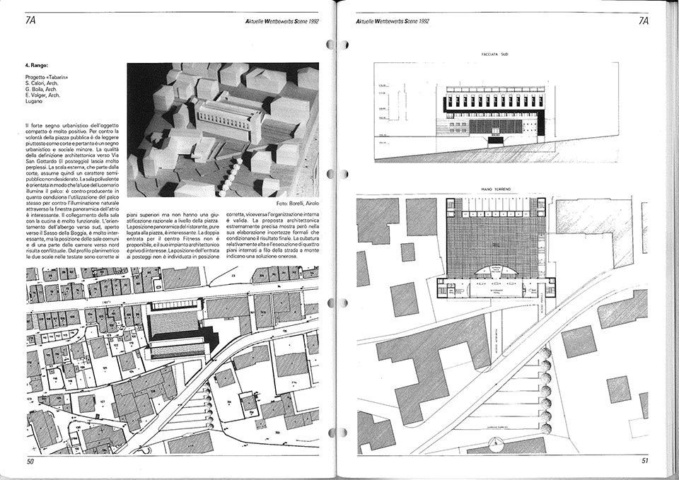 concorso Casa dello studente Lugano - Sergio Calori