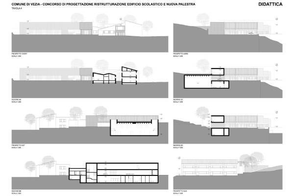progetto edificio scolastico Vezia - Sergio Calori