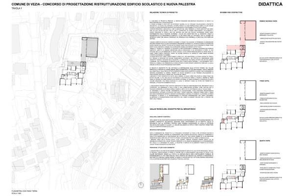 progetto concorso edificio scolastico - Sergio Calori