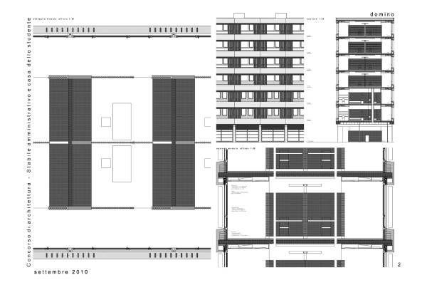 progetto Casa dello studente Lugano - Sergio Calori