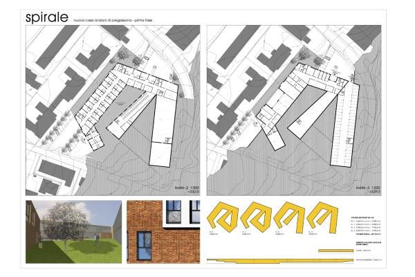 studio per progetto casa anziani Pregassona - Sergio Calori