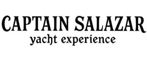 Logo for "Captain Salazar Yacht Experience" in elegant black serif lettering on a white background.