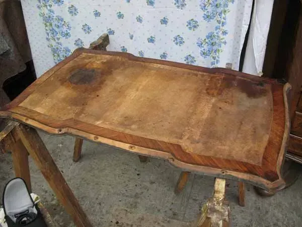 Schreibtischplatte, Restaurierungswerkstatt Jörg Nowack und Partner