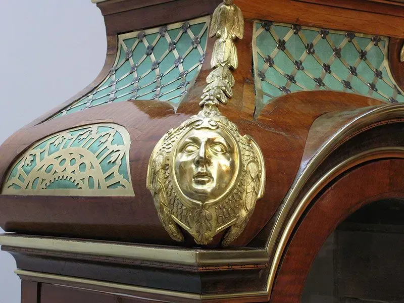 Detail von Standuhr, Restaurierungswerkstatt Jörg Nowack und Partner