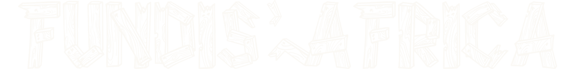 logo fundis africa blanc texture bois artisanl clouté 