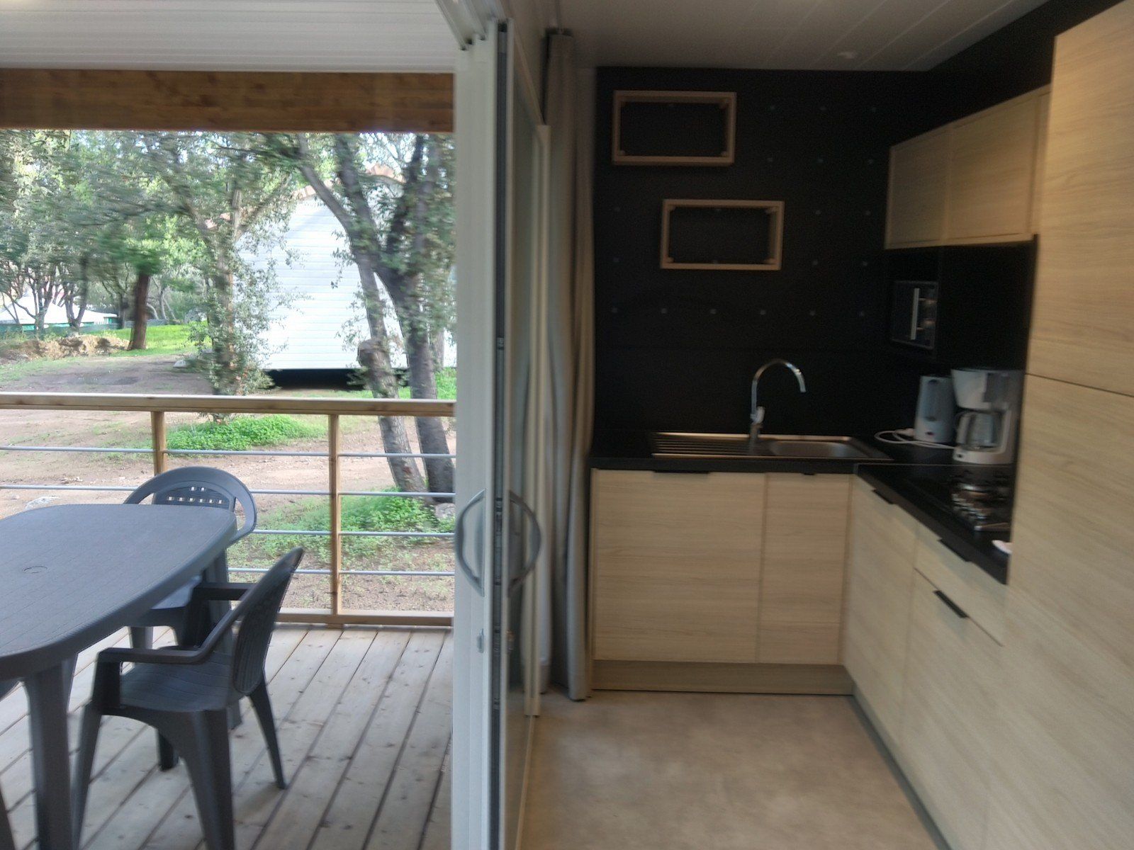 Vue de cuisine de chalet