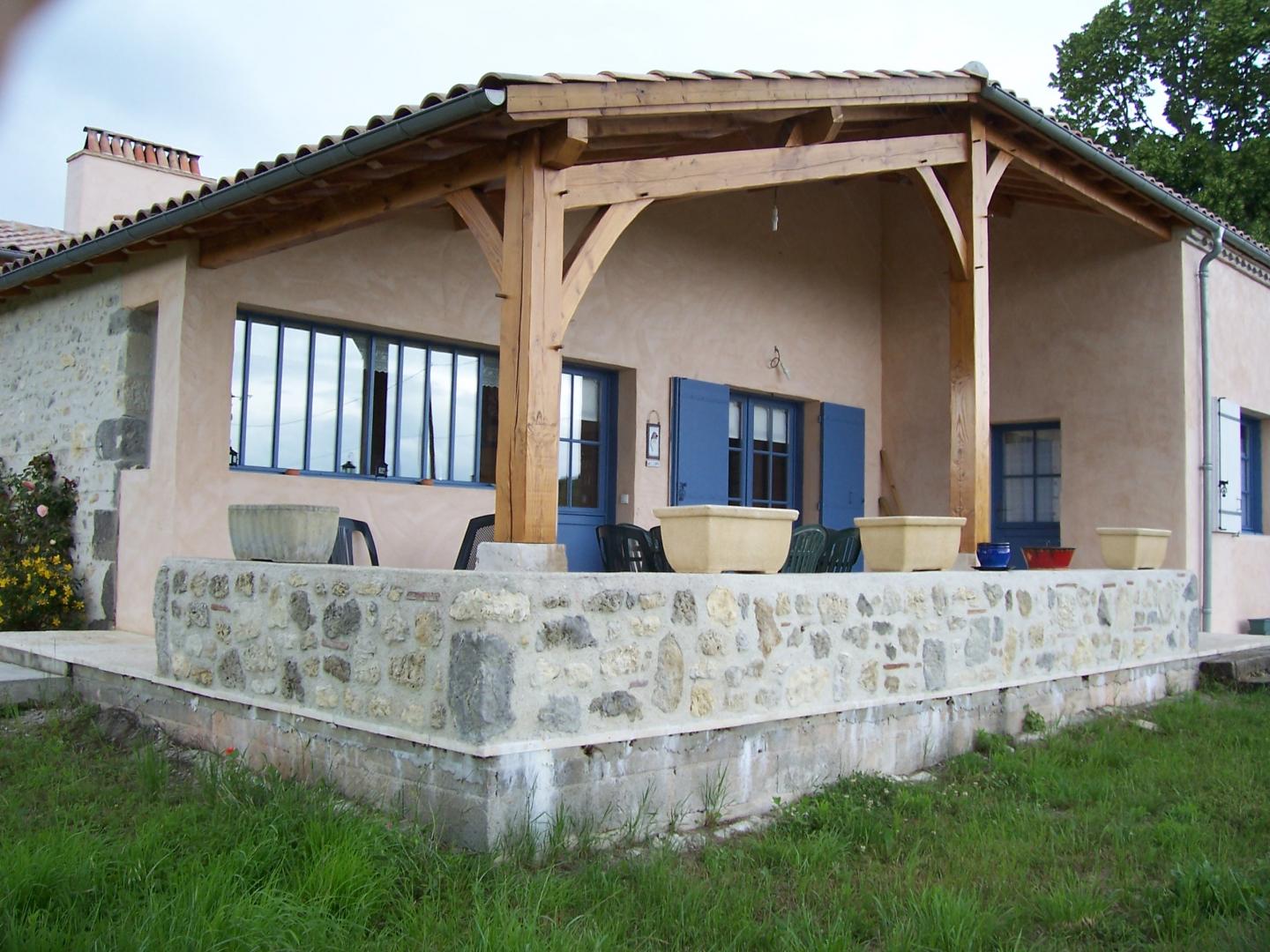 Enduit de façade de maison