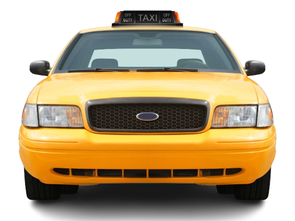 Un taxi de couleur jaune