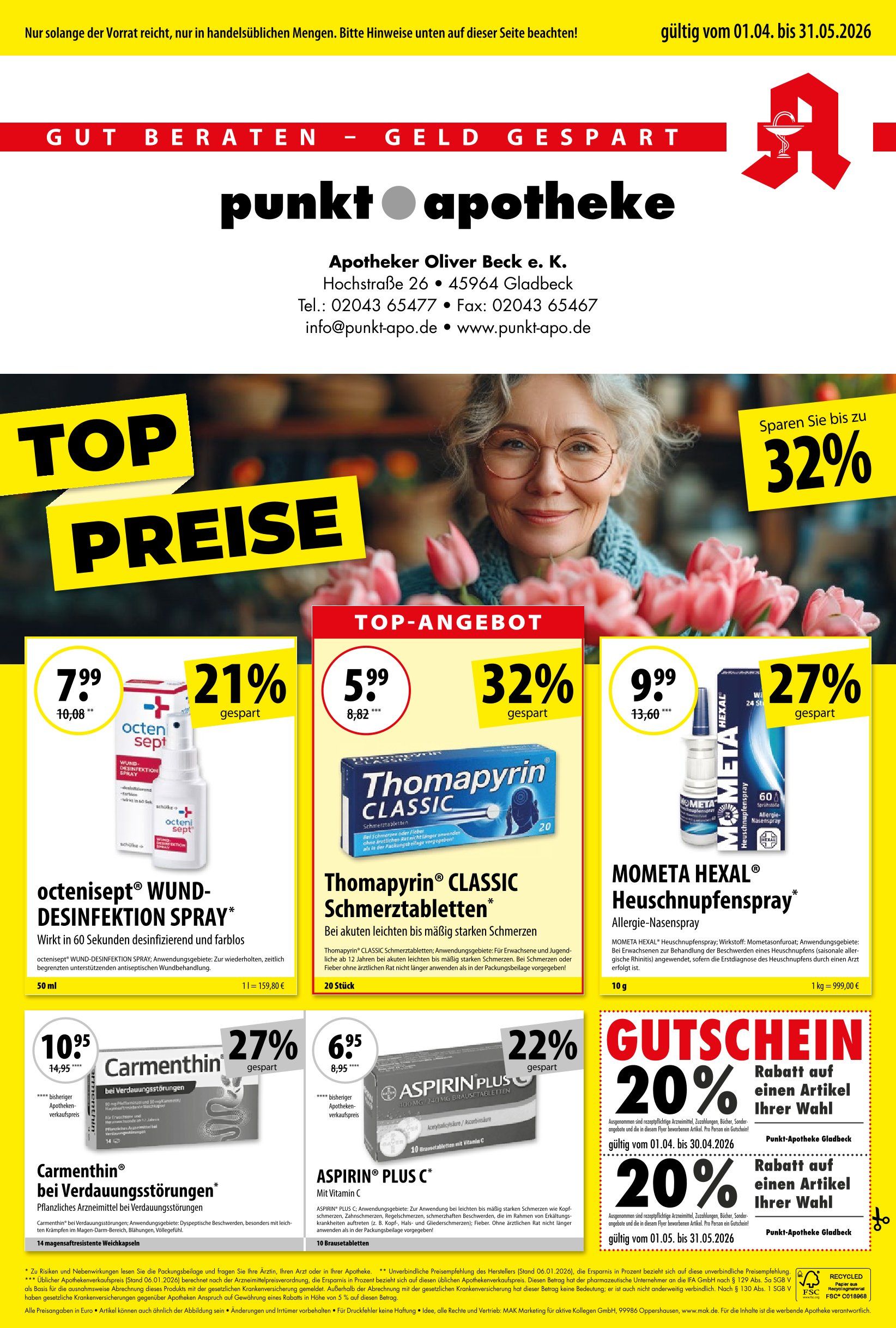 Punkt Apotheke Flyer Flyer Thumbnail