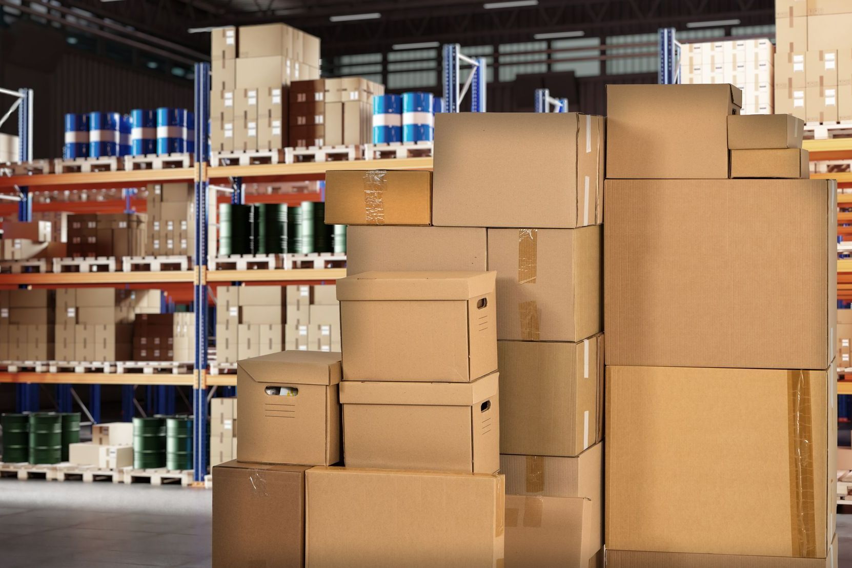 Déménagement des stocks d'un entrepôt