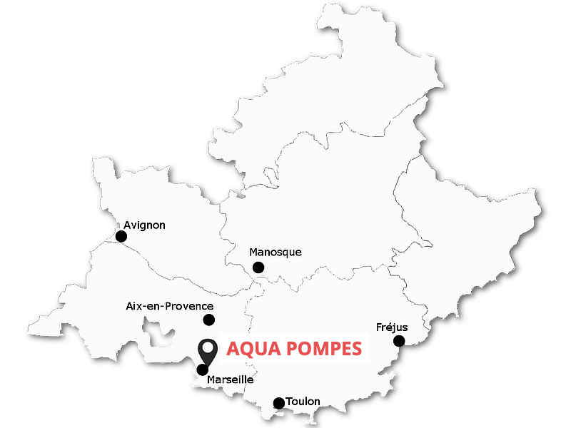 Carte de la région Paca