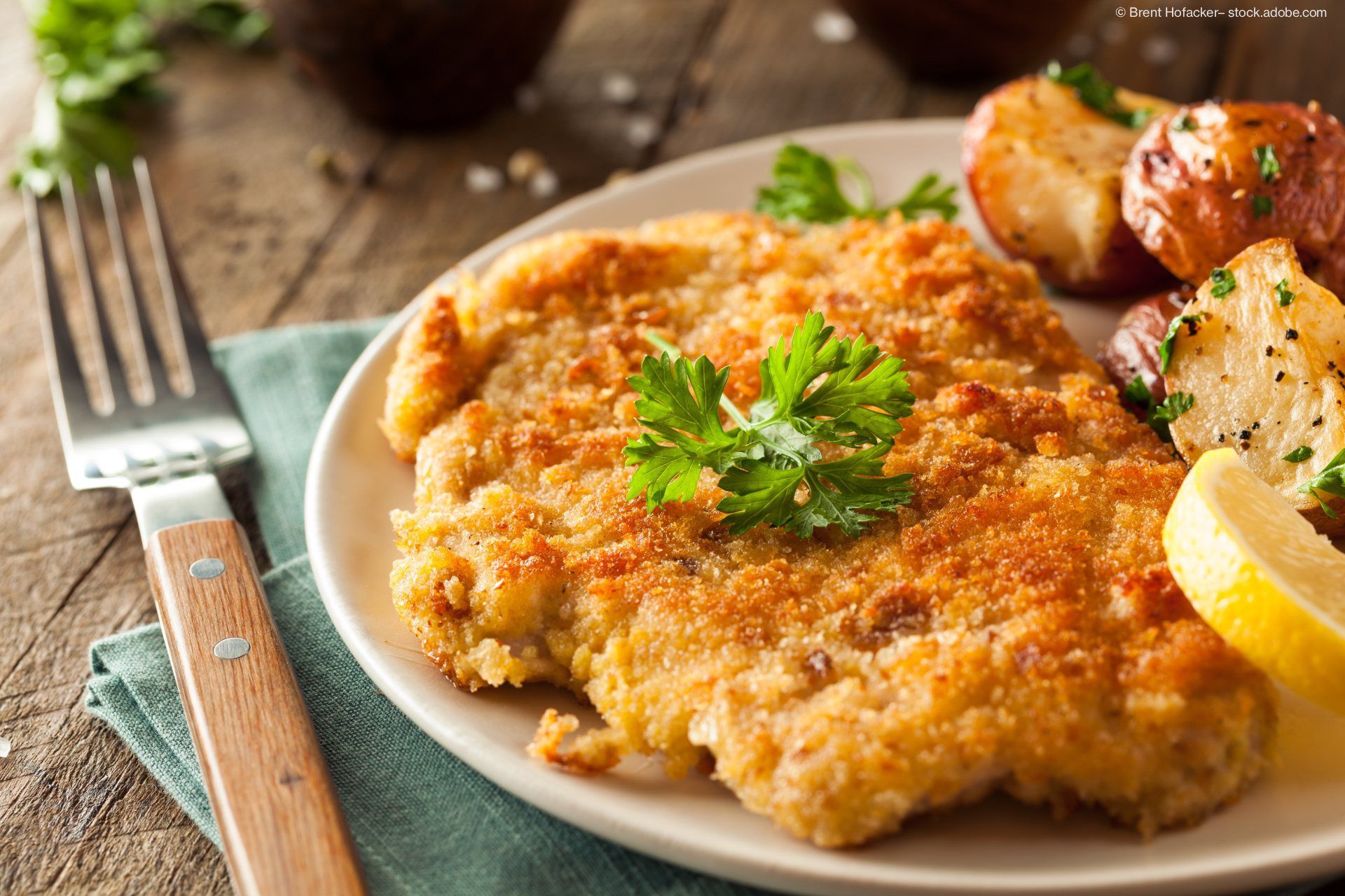 Wiener Schnitzel mit Bratkartoffeln