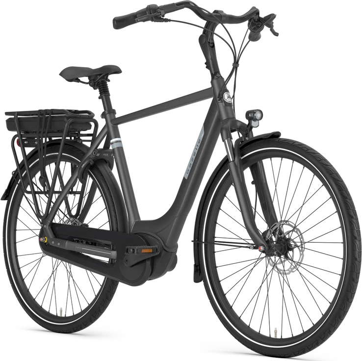 Gazelle Paris C7+ Heren Antraciet Grijs