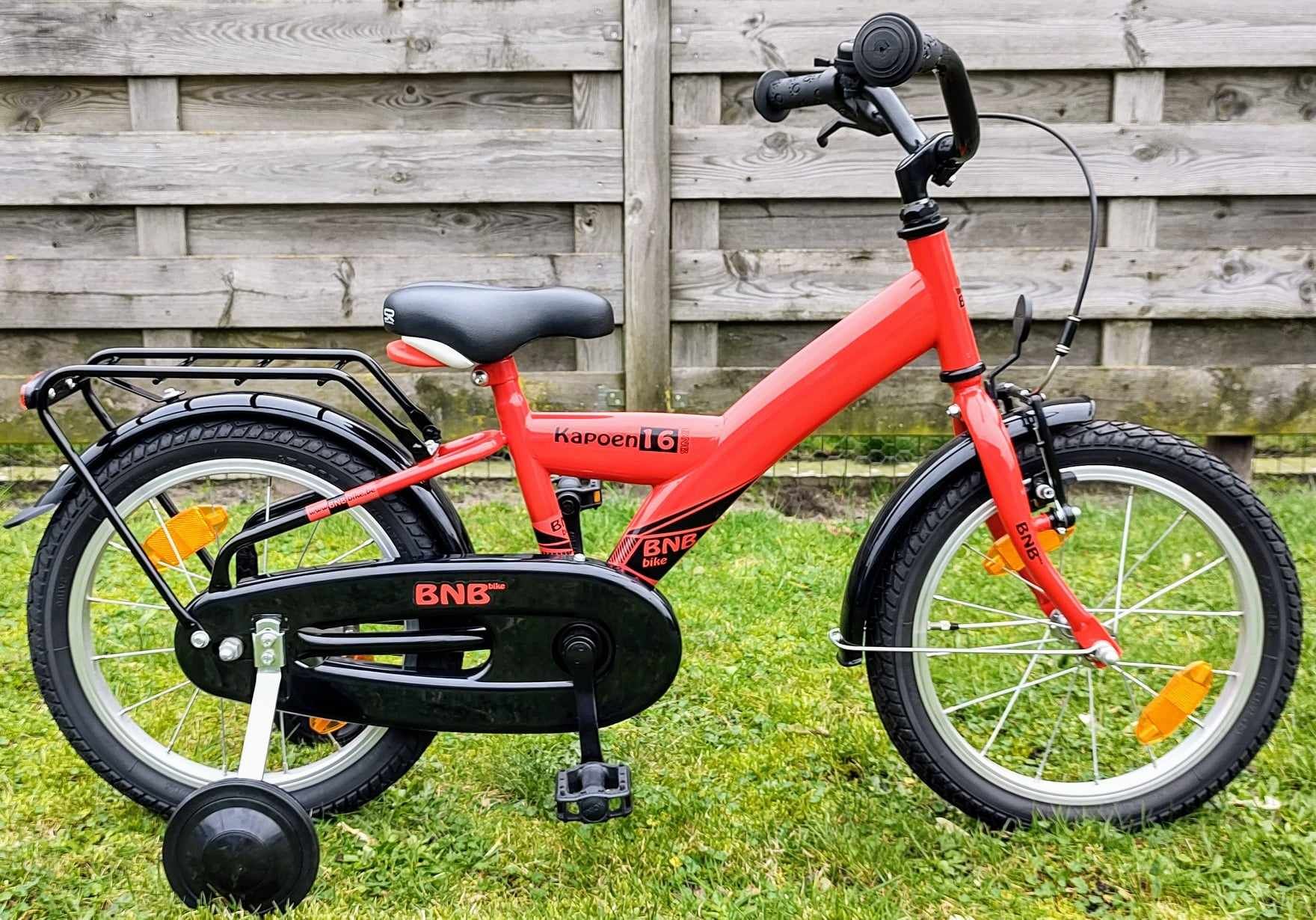 kinderfiets kapoen rood 16 inch