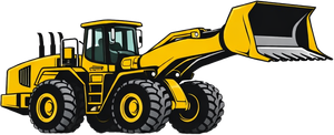 Bagger gezeichnet