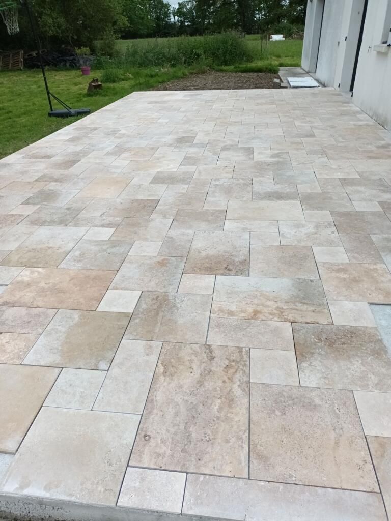 Verdon Paysage - Terrasse pavée grise