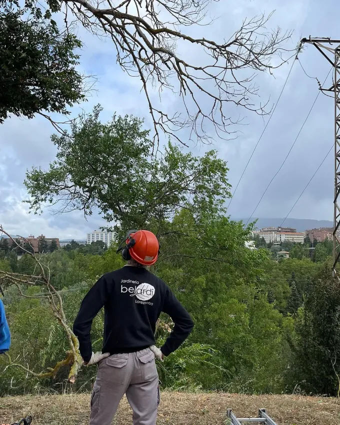 Un hombre que lleva un casco y una camisa que dice 'rvm' en la espalda