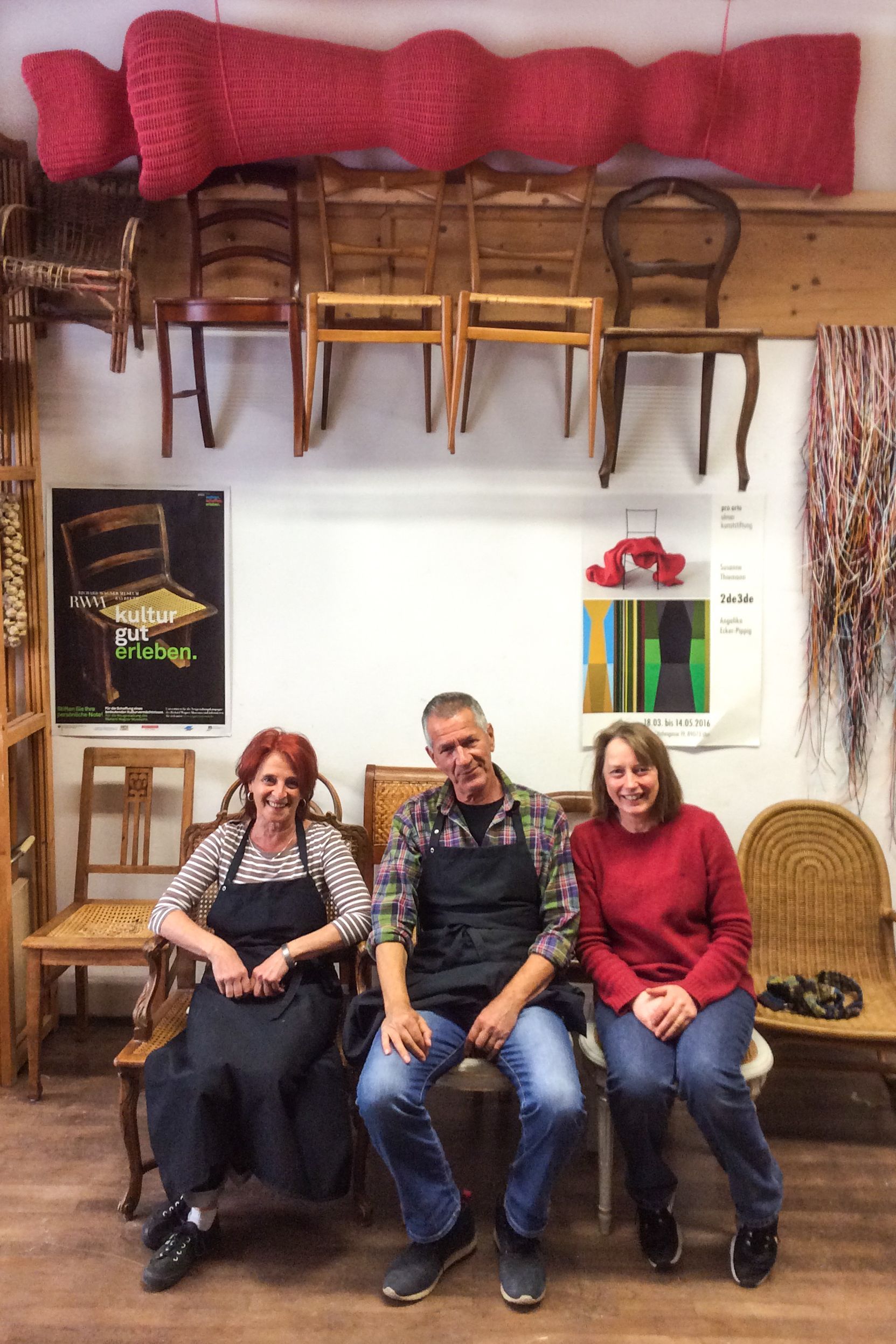 Korbmacherwerkstatt München Stuhlgeflechte
