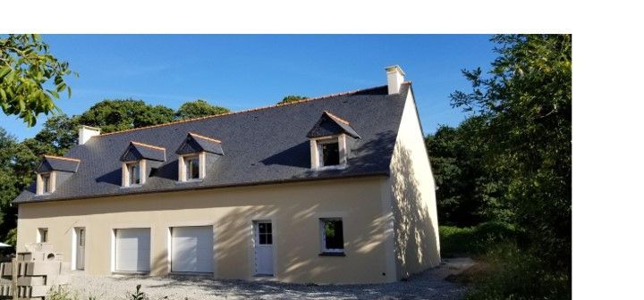 Construction de maison neuve avec crépis