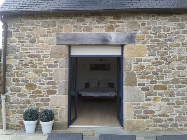 Création d'ouverture avec menuiserie anthracite