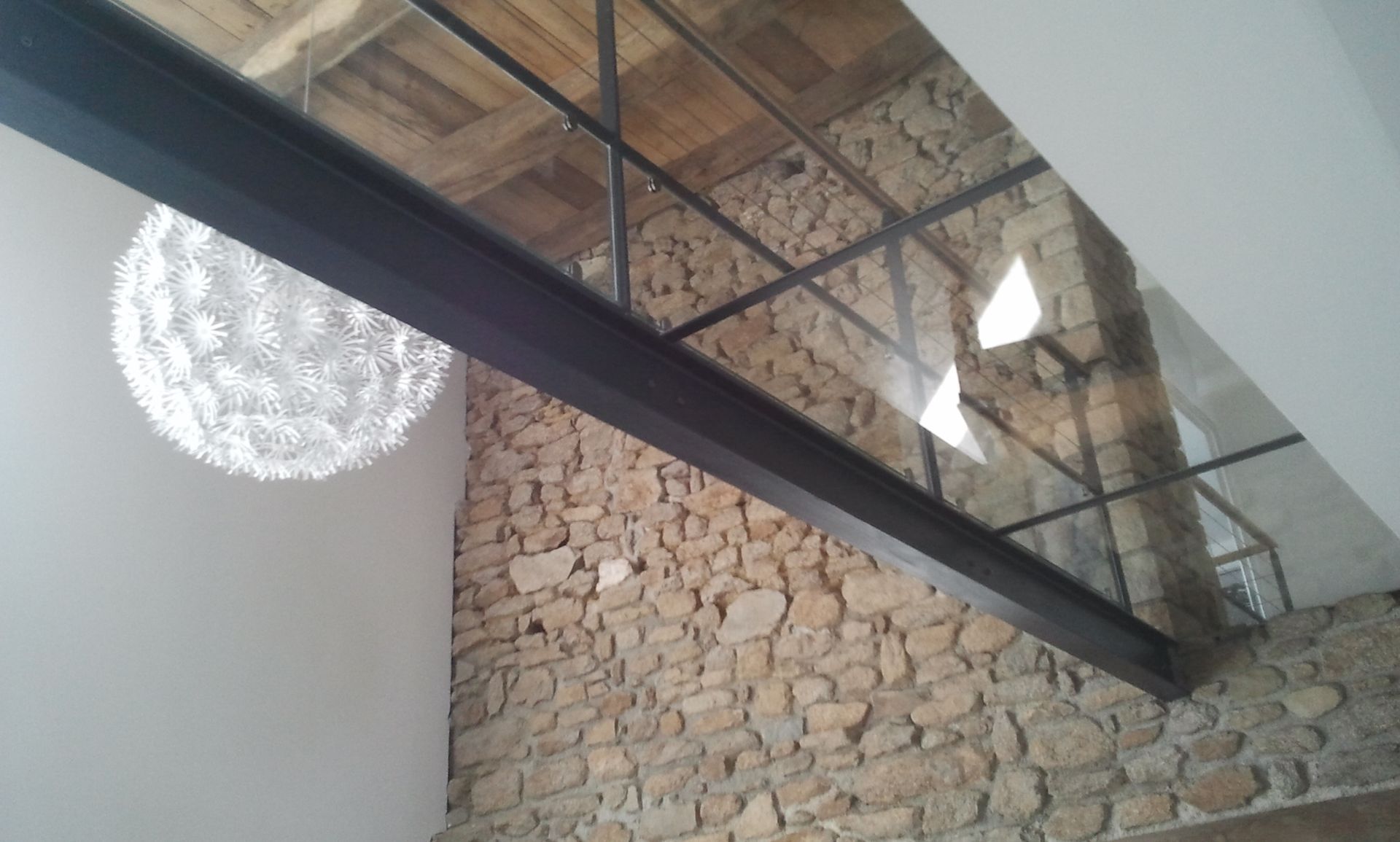 Ponton intérieur vitré