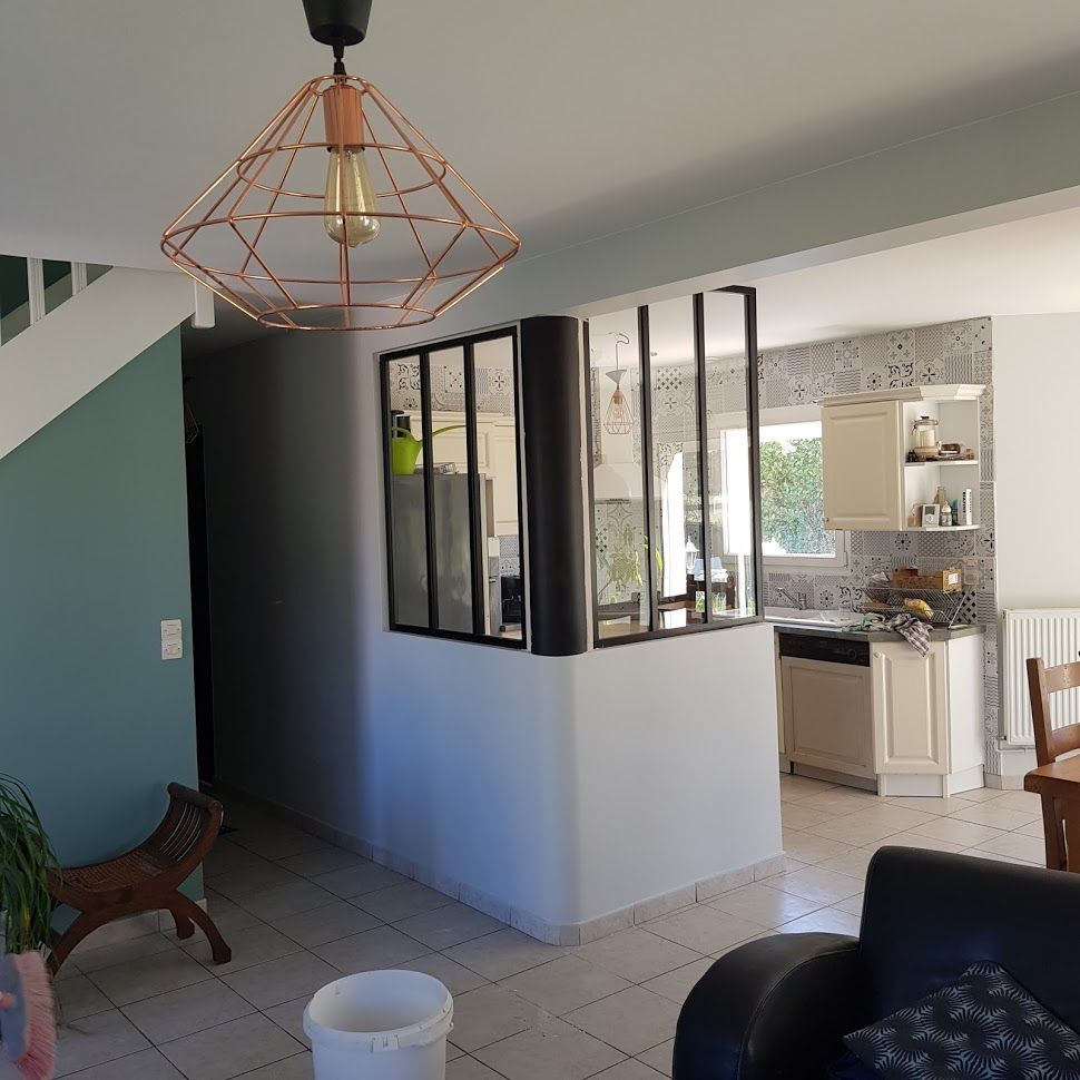 Installation de verrière dans une cuisine