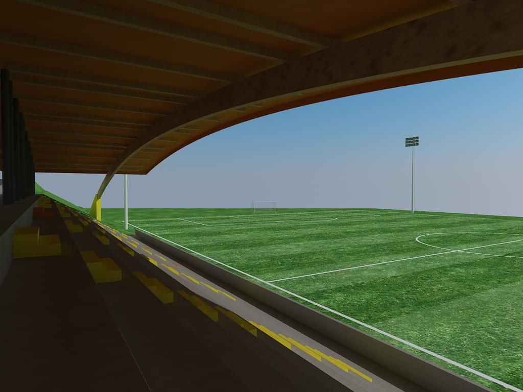 Una imagen generada por computadora de un campo de fútbol