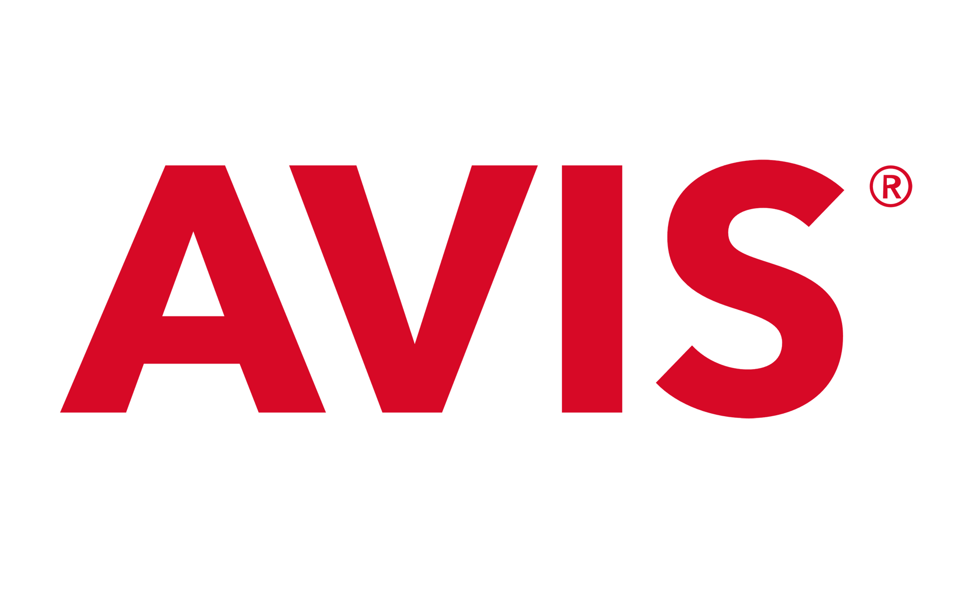Un logotipo de Avis rojo sobre un fondo blanco