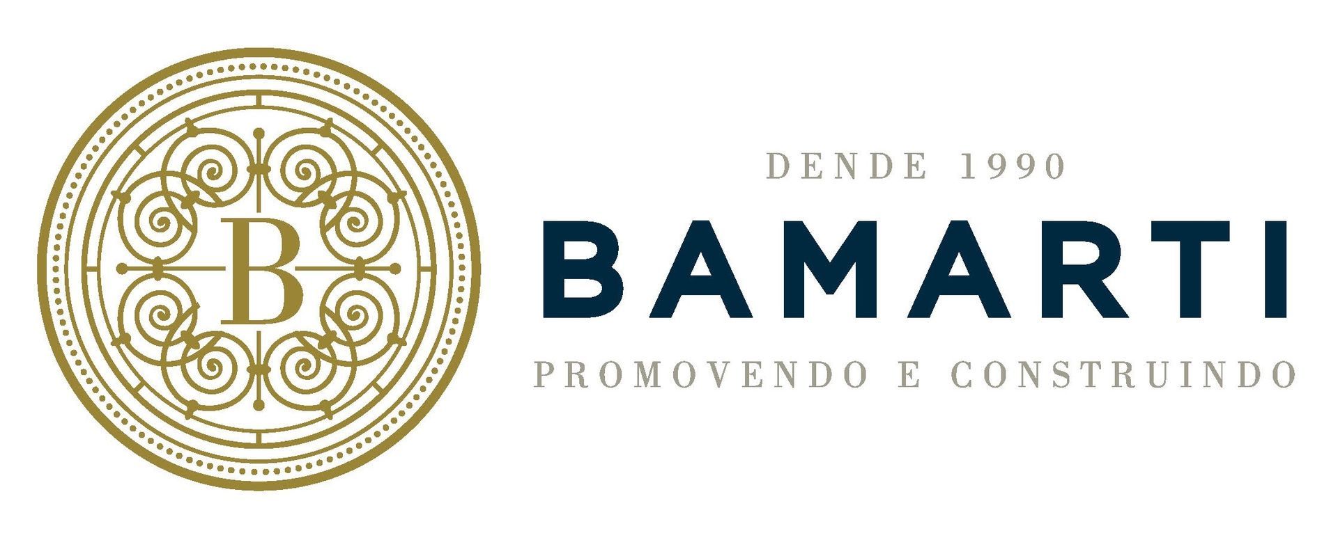 Se muestra un logotipo de Bamarti sobre un fondo blanco.