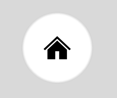Un icono de casa negra en un círculo blanco sobre un fondo gris.