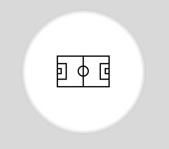 Un icono de campo de fútbol en un círculo blanco sobre un fondo gris.