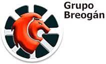 Un logotipo para el grupo breogan con un león en un círculo.