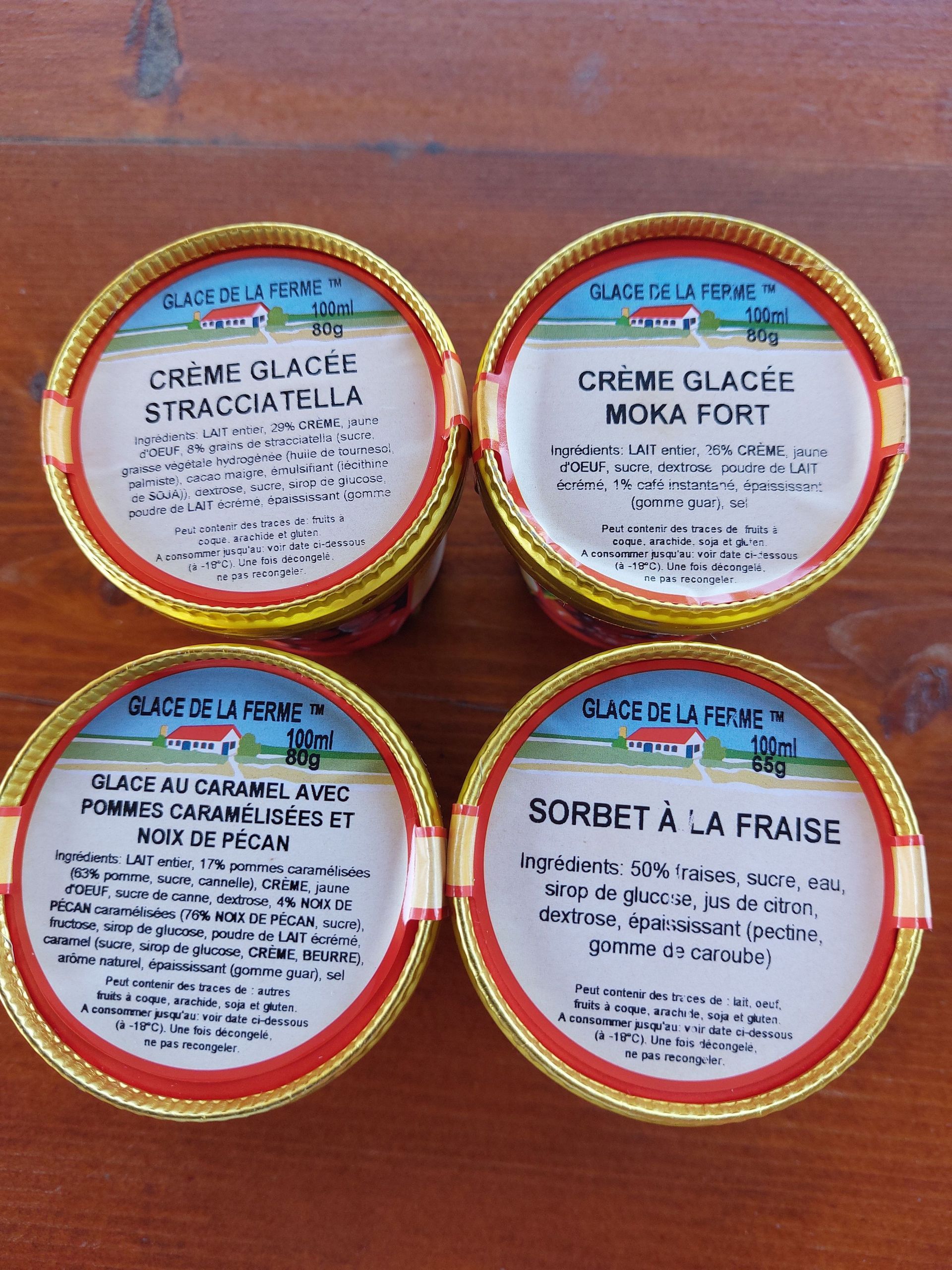 glaces et sorbets