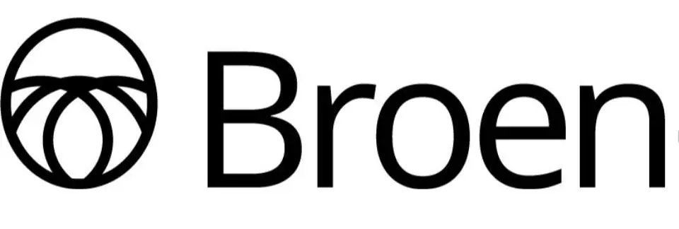 Logotipo de Broen: un c&iacute;rculo con l&iacute;neas y la palabra "Broen".