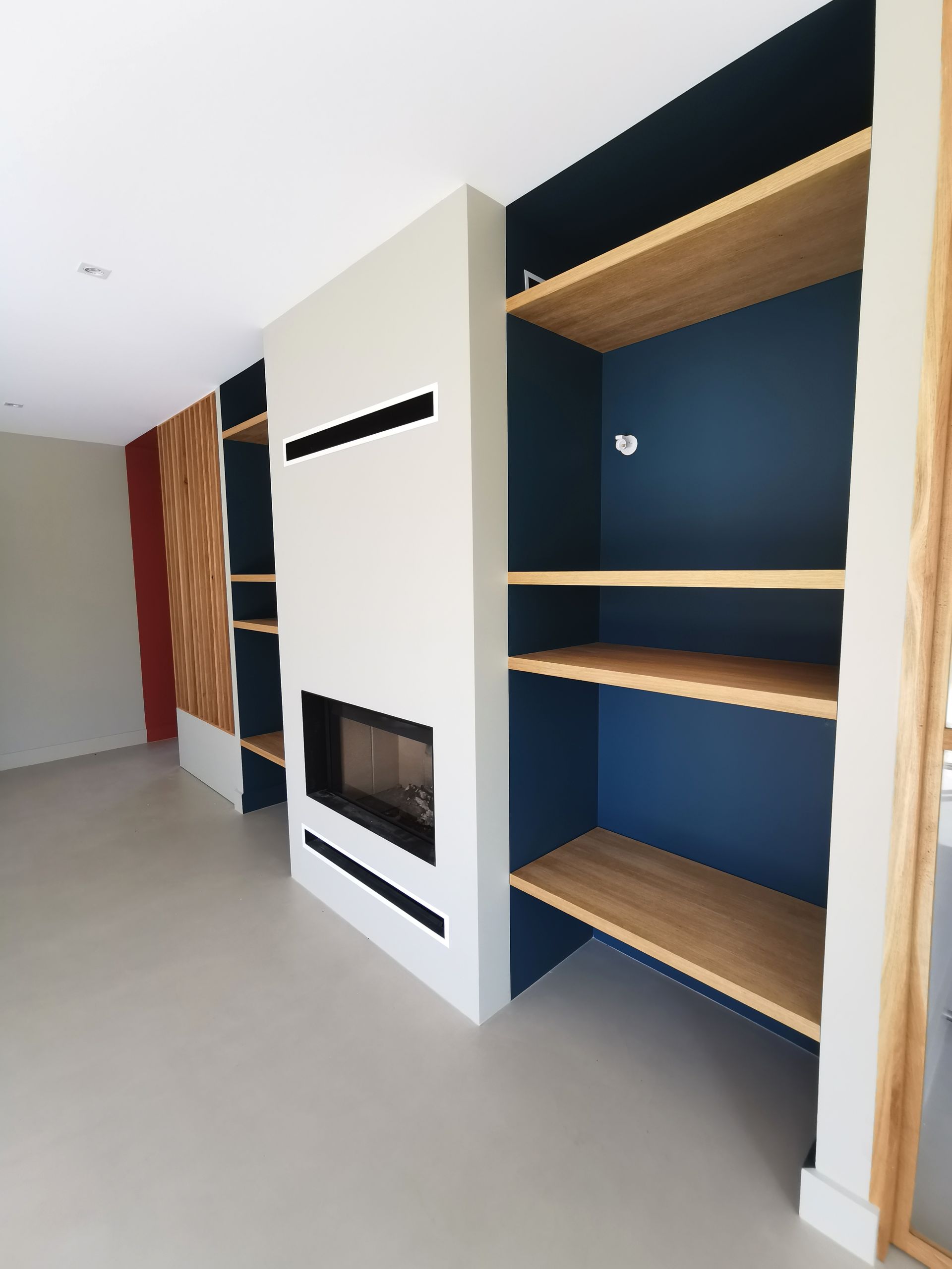 Mur et sol en béton ciré